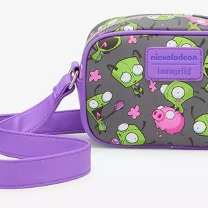 Loungefly Nickelodeon Invader Zim Gir & Pig Crossbody Bag NEW